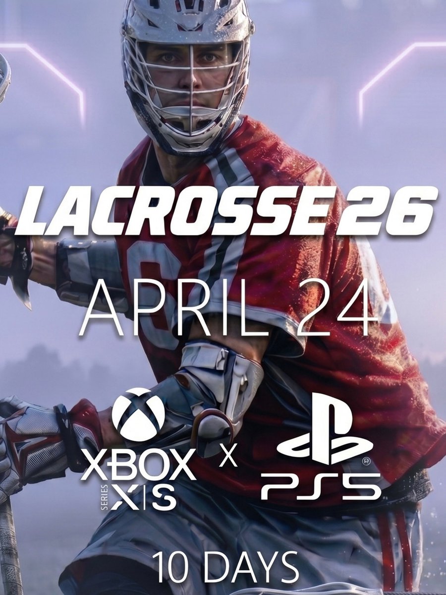 laxvideogame's tweet image. #Lacrosse 26 releases 4/24 on PS5 and Xbox Series! #letsgo #growthegame