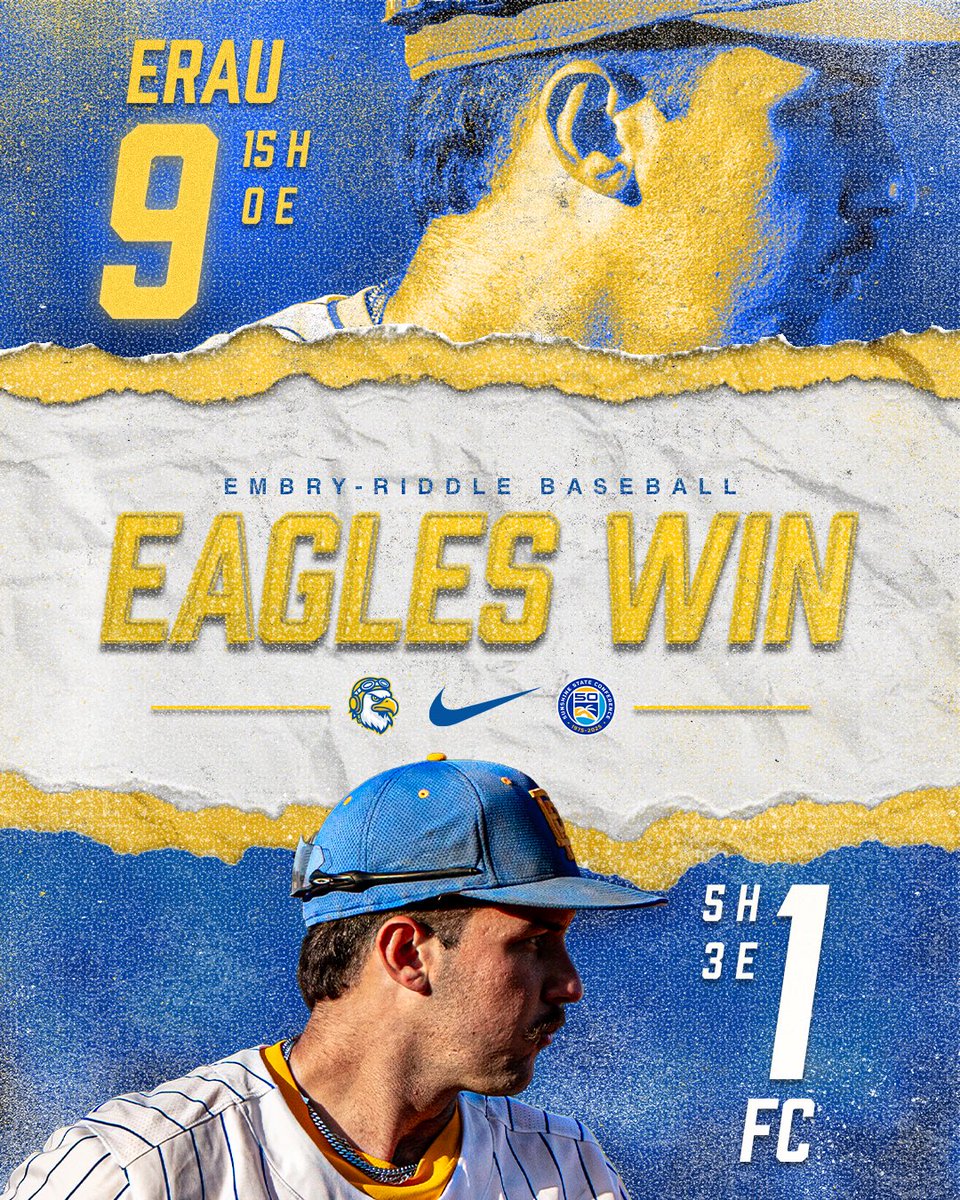 15 hits and 9 runs give the Eagles a commanding victory over Flagler College!! 

#GoERAU // #Win