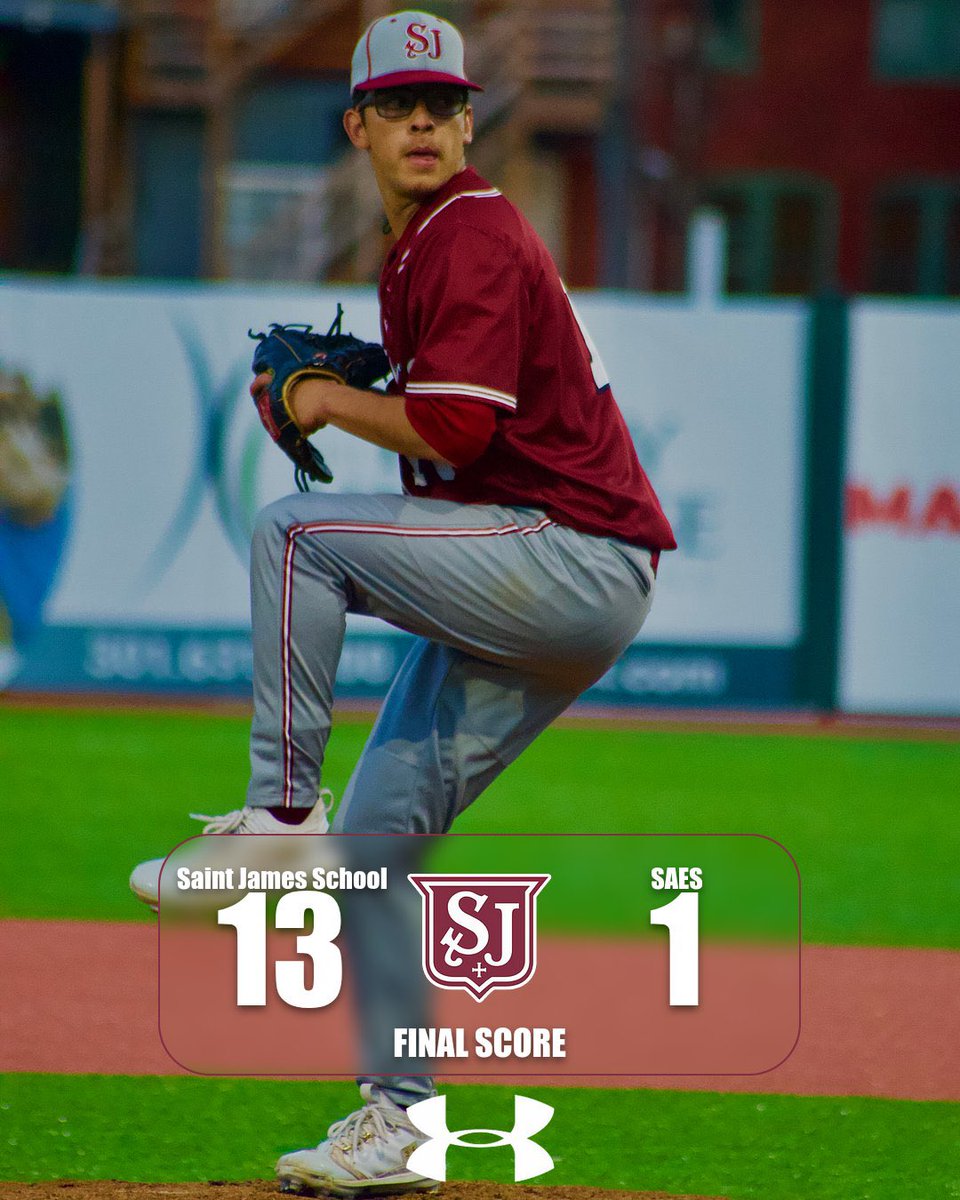 SJSathletics's tweet image. Varsity Baseball takes the win tonight over SAES! Nothing was going to rain on their parade, not even the lightning. Way to go Saints! #sainthood