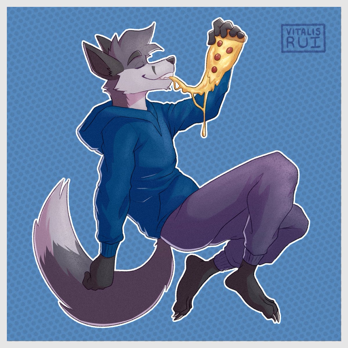 Who took the last...?!
<a href="/ToaTrydox/">Trydox</a> is all in when it comes to pizza 😭
#furry #furryart
