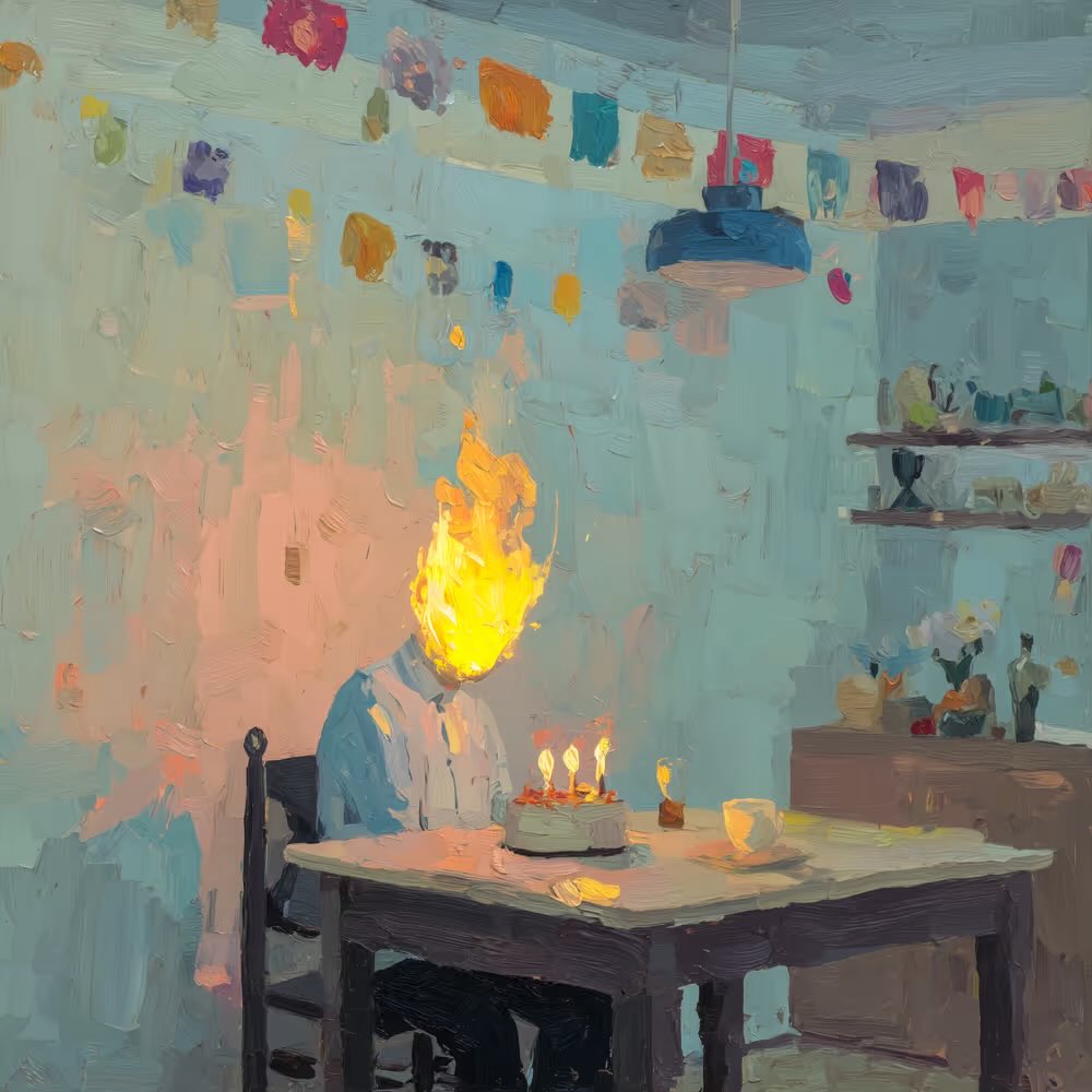 CozomoMedici's tweet image. Before you tune out today, enjoy some fine art from Medici Emerging 🍷

a Saturday afternoon by @ajdotgif 
Mowing the Lawn by @haydclay 
Dusty Speldour by @ilovedecay
what is there to celebrate. By @LucaPonsatoArt