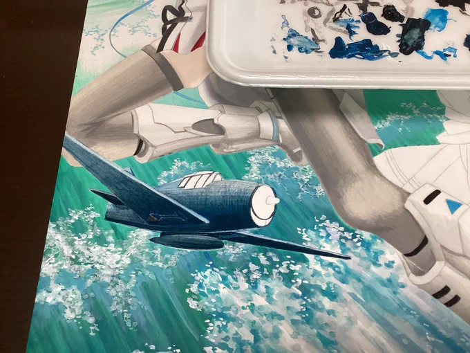 飛行機描くの何年振りだろう。
