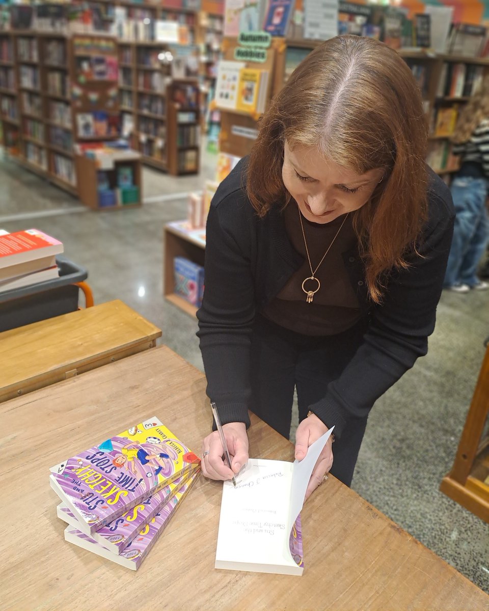 rebeccajchaney's tweet photo. Topping up the dwindling supply of my middle grade science fantasy adventure, Stu and the Sketchy Time Stops, at Bookface Erina with my own dwindling supply. Time for me to reorder my own stock!
#stuandthesketchytimestops #book1 #TheSketcherSeries #indiebookstores #grateful https://t.co/JpT5wkHx7Z