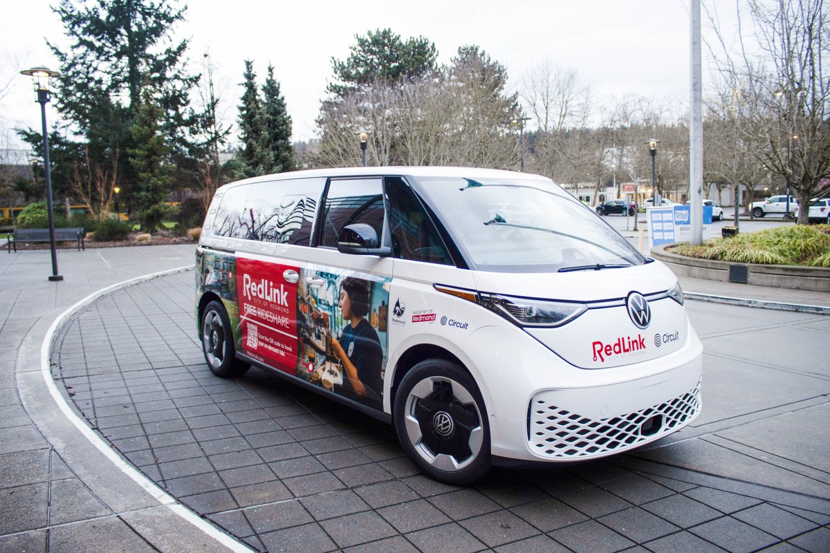 VisitRedmond's tweet photo. Ride, reconnect, and roam Redmond with RedLink 🚐✨ Free on-demand rides through the Circuit app make it easy to reach light rail, local spots, and nearby events in a simple, sustainable way. Learn more at https://t.co/9IuI2vjEMo 🌿📍 https://t.co/KNgJhGD4Bt
