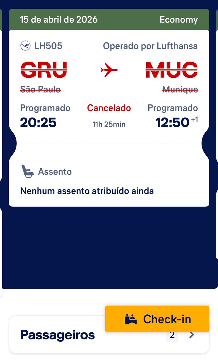 mwbotelho's tweet photo. @Lufthansa_BR vcs cancelam os voos e não remarcam passagens dos passageiros afetados! Não respondem mensagens, demoram pra responder telefone, não comunicam nada ao cliente!

@LATAMAirlines @LATAM_BRA não atualiza seu sistema que não aparece que voo de codeshare foi cancelado! https://t.co/KvgN4tAuuc