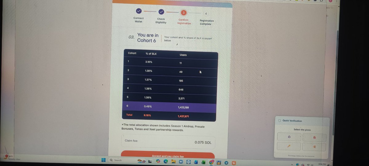 <a href="/Crypto_Zh0u/">Zh0u</a> Supposed my flare only 5k but I am also eligible...if my allocation 0.1 solstice...then what happened?