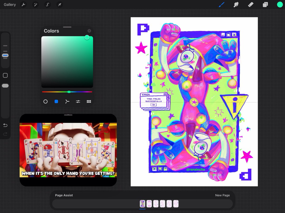 rarainche's tweet photo. Ando haciendo photocards para regalar el día del estreno del capítulo final de Digital Circus uwu
Ya me dió hueva hacer a los otros 6 mensos ywy

#tadc #pomni https://t.co/S6AwC5Mhp9