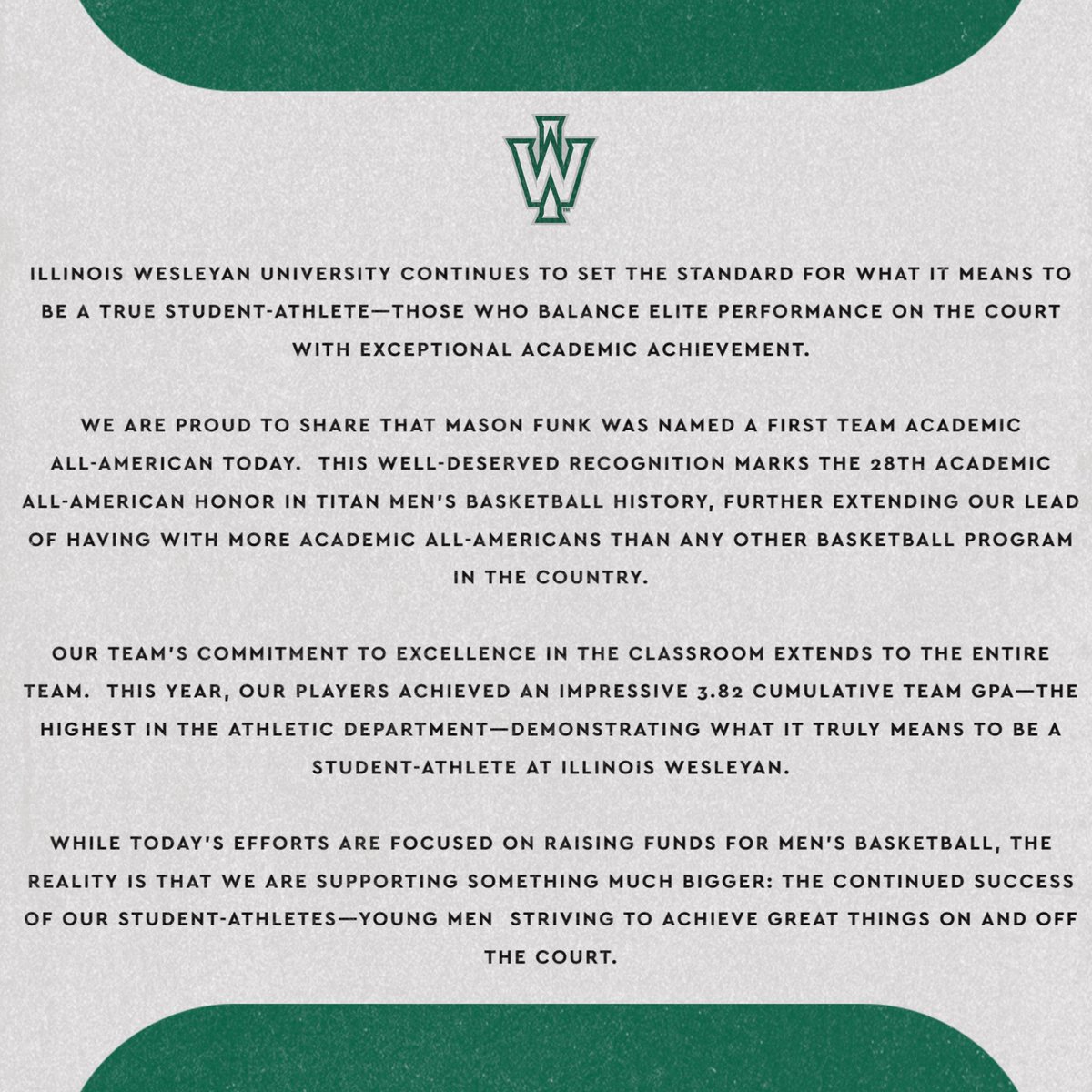 Illinois Wesleyan Basketball tweet media