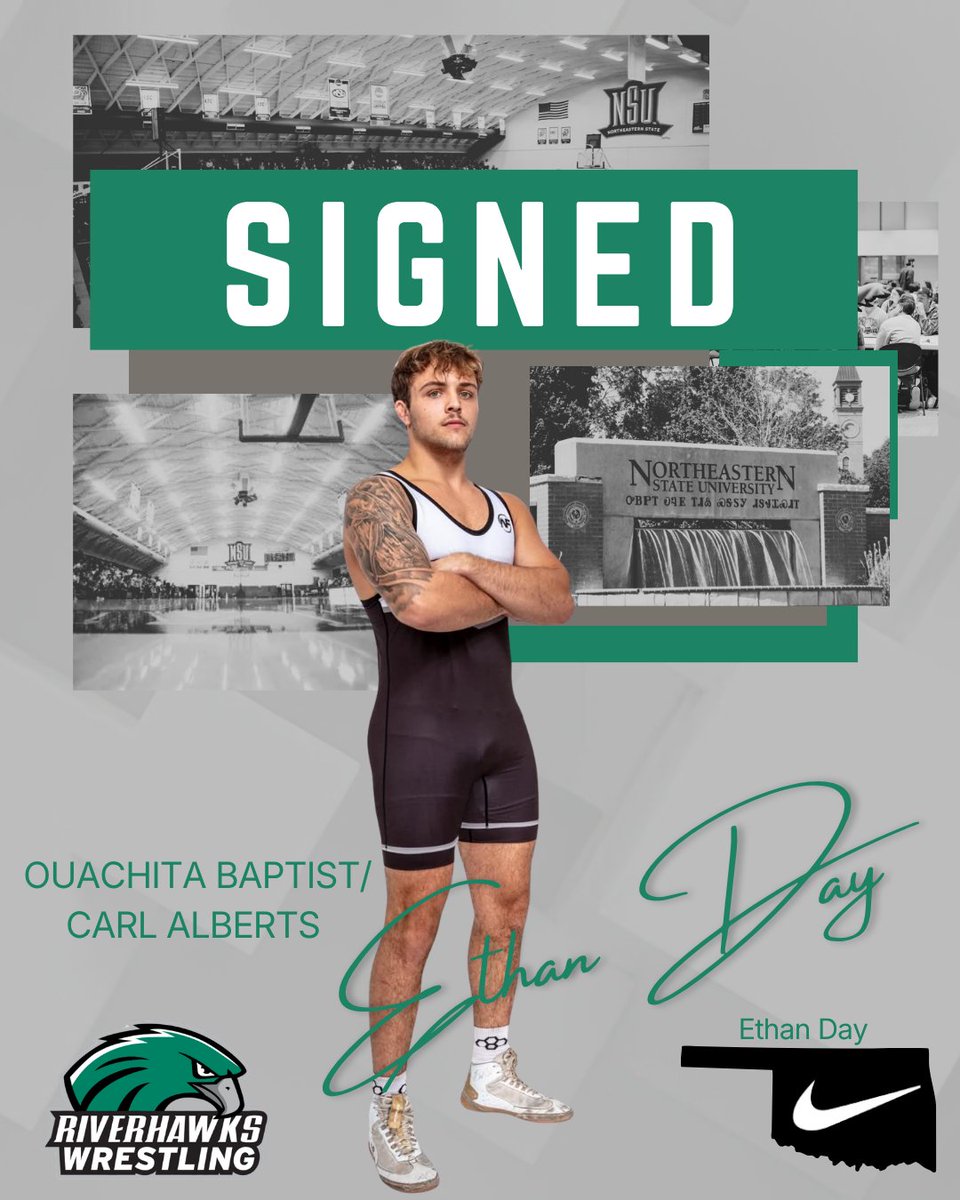 Ethan Day is transferring from OBU, via Carl Alberts.  He was a NJCAA All- American.  He is expected at 174/84 next season for the RiverHawks.