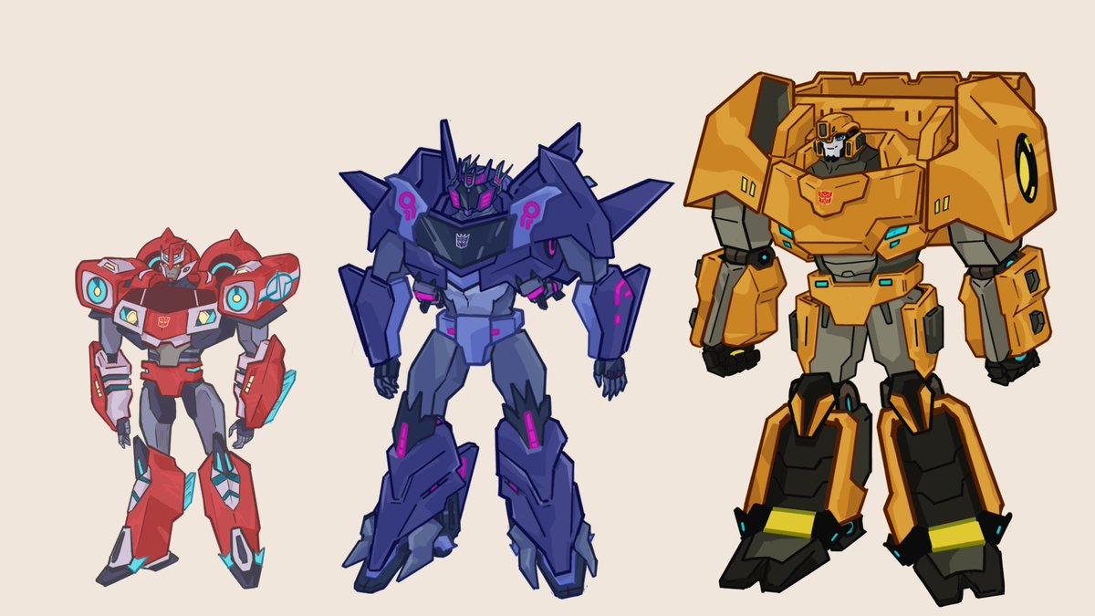 Jim07Mister's tweet image. Estas son las estaturas de los ocs míos que tienen fichas en el estilo de Rid 2015: Seajay, Syntphony y Mazer
#transformers #wavewave #grimbee #oc