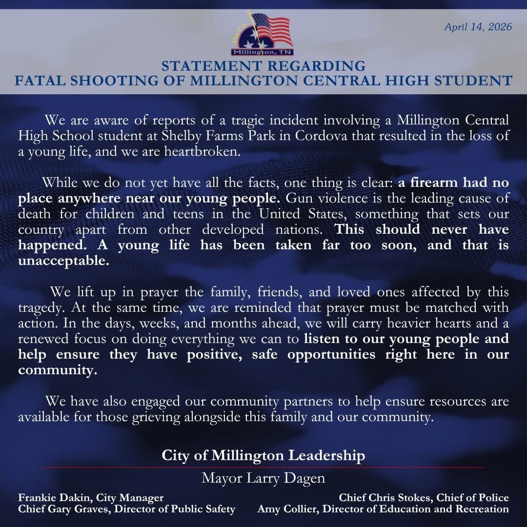 City of Millington, TN Press Office tweet media