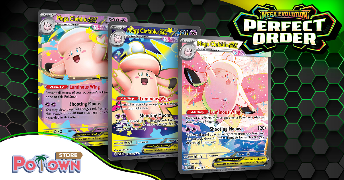 potown_store's tweet photo. Alola Trainers! 🌴 How do you feel about Mega Clefable ex? ⭐ Has it found a place in the Meta or is it just too underwhelming? Have you tried it? 🤔 Let us know what you think!
Find yours in POR codes! 👉 https://t.co/1CvG4AgPwJ
#potownstore #ptcglcodes #perfectorder #clefable https://t.co/lJdfyPyn3N