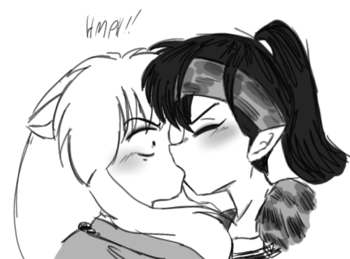 Jellyrequiem's tweet photo. InuKog kiss > .< !!!!! https://t.co/1ncMf6rU1O