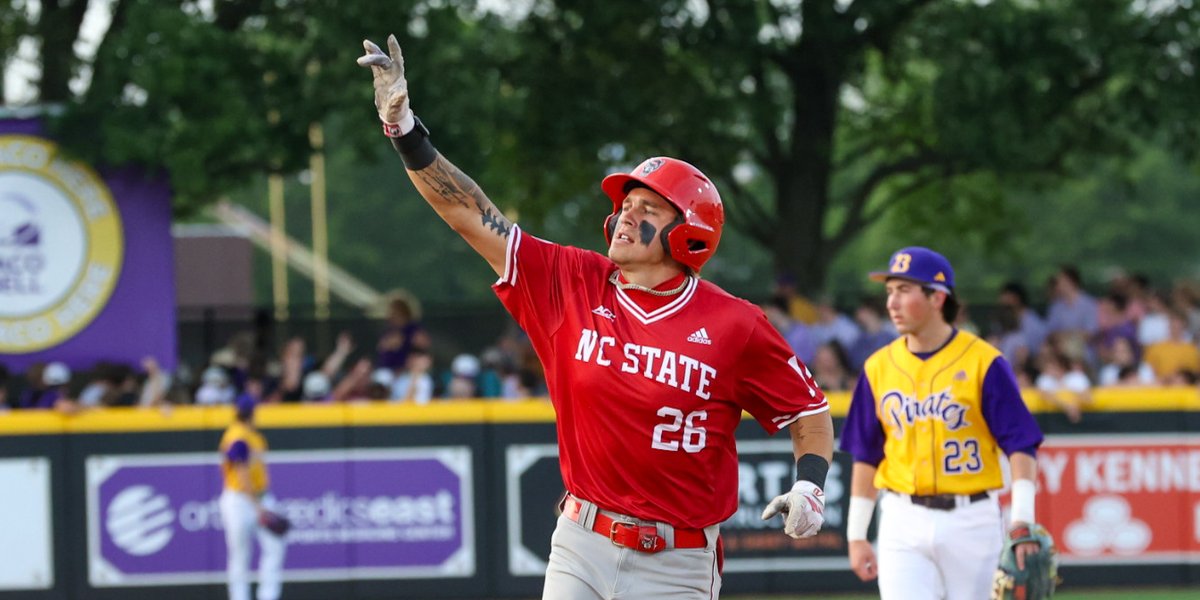 PackPower247's tweet photo. FINAL: NC State 10, ECU 3

A complete performance from the Wolfpack on the road in a dominant, one-sided affair. The #Pack9 controlled the game on the mound with five freshman arms and backed it up with an explosive night at the plate with homers from Ty Head and Luke Nixon. https://t.co/sWxNWProa8