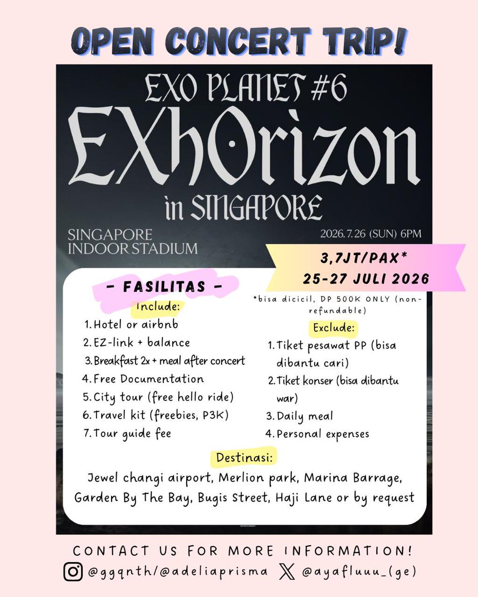 ge’s // OPEN TRIP EXO IN SGP tweet media