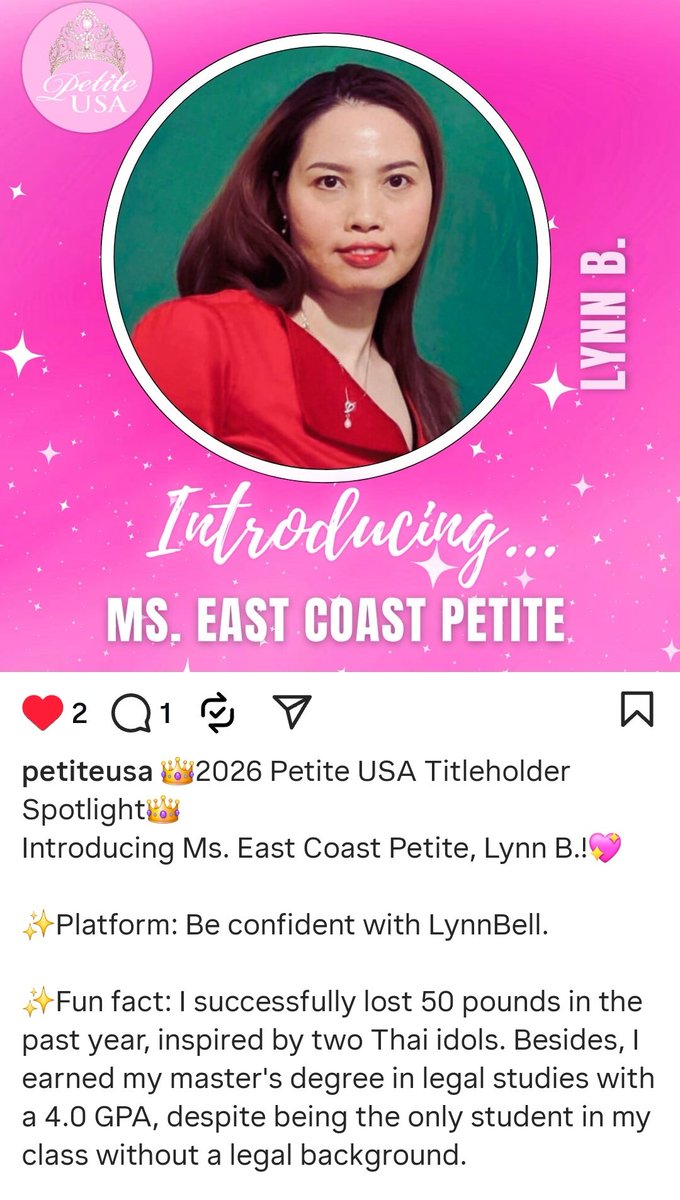 LynnBellUSA's tweet photo. Lovely see this introduction from MsPetiteUSA when you wake up!
#petiteusa #pageant #mspageant #MsPetiteUSA
#BillyBabe #bbil1ypn #babiibabe #star1ight
@bbil1ypn @babe_in_ https://t.co/5zXJnNMIc0