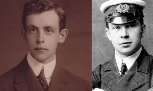 2.13AM: Bride and Phillips abandon Marconi Room. Bride helps to push Collapsible B, Titanic's last boat off the roof of the officer's quarters.  #Titanic114 #Titanic