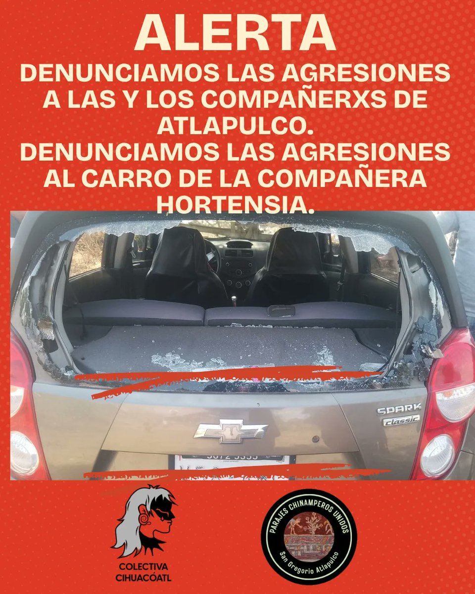 RadioZapote's tweet photo. ¡Alerta!

Desde la digna rabia denunciamos las agresiones hacia nuestras compañeras y compañeros de San Gregorio Atlapulco.

Exigimos paren las violencias y hostigamientos hacia quienes buscan un bien común. https://t.co/eF4QM56pit