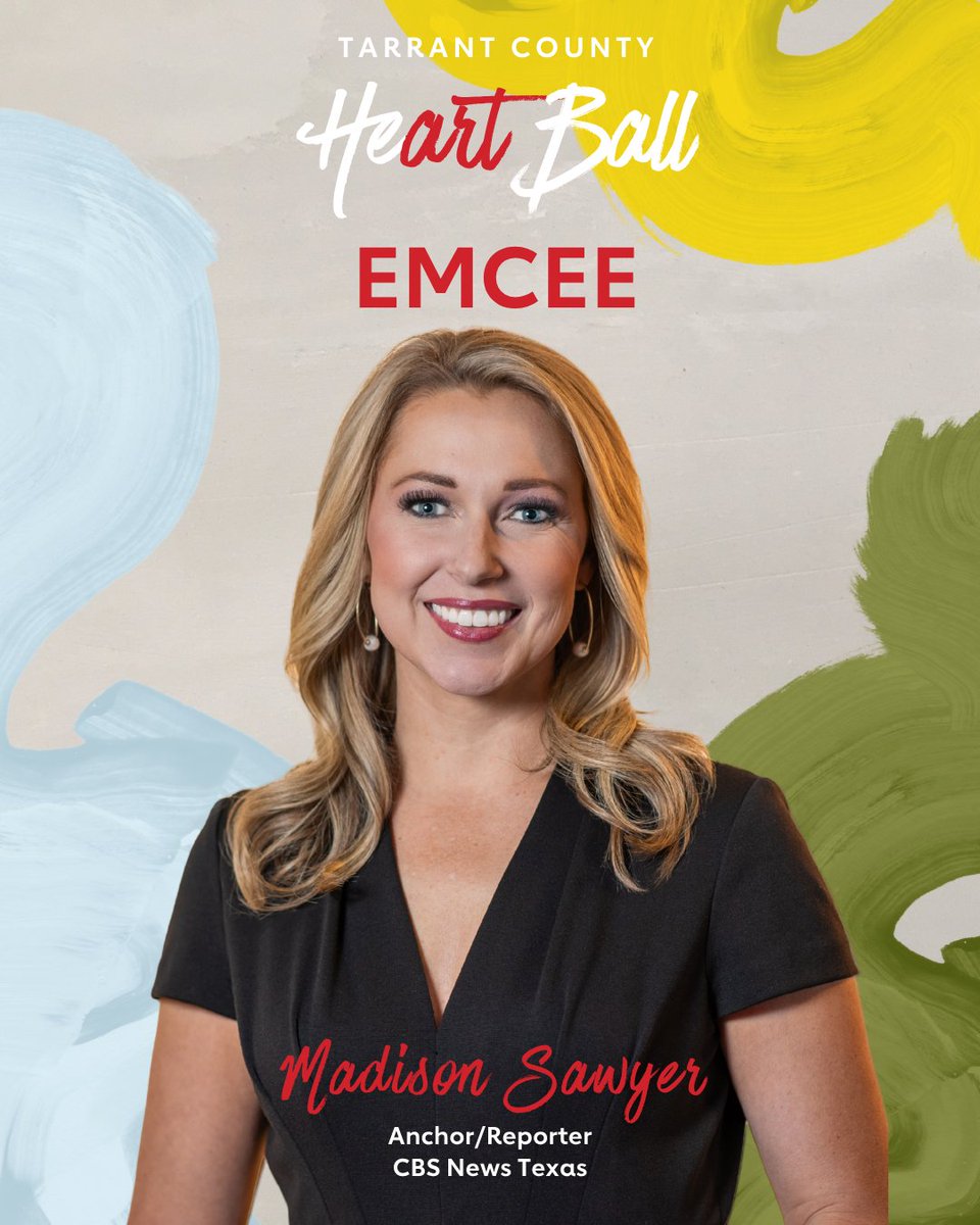 AmericanHeartTX's tweet photo. We’re thrilled to welcome @MadisonSawyerTV of @CBSNewsTexas as the emcee of this year’s #TarrantCountyHeartBall ❤️
📅 April 18, 2026
📍 The Worthington Renaissance Fort Worth Hotel
#HeartBall
More here - https://t.co/PdeQcg1Mv6 https://t.co/WUekEQtTkX