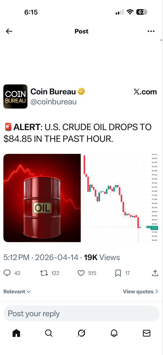 WOW #wti

This pullback  is going to hammer the Oil and Gas sector, prob be some good bargain shopping at some point measurably lower. I do wonder how low the #WTI capitulation flush will be…..low
$80’s is almost a given , mid $70’s?