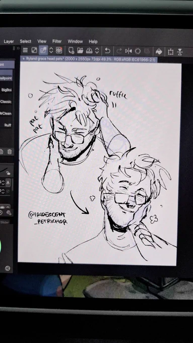 Grace head pat doodles in between commissions that I did last night 