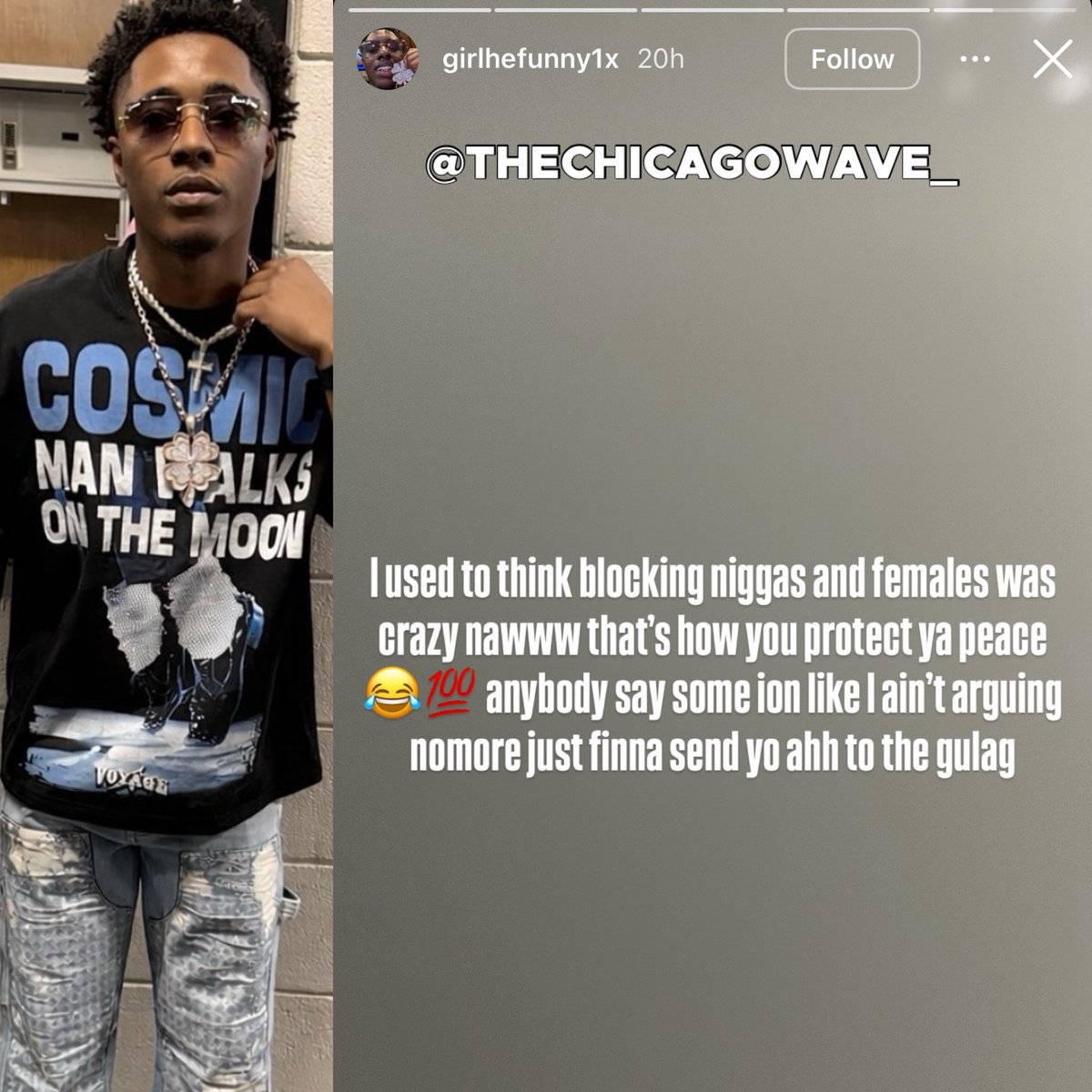 TheChicagoWave's tweet image. #Reggie speaks on blocking people to protect your peace 📲• @girlhefunny1x