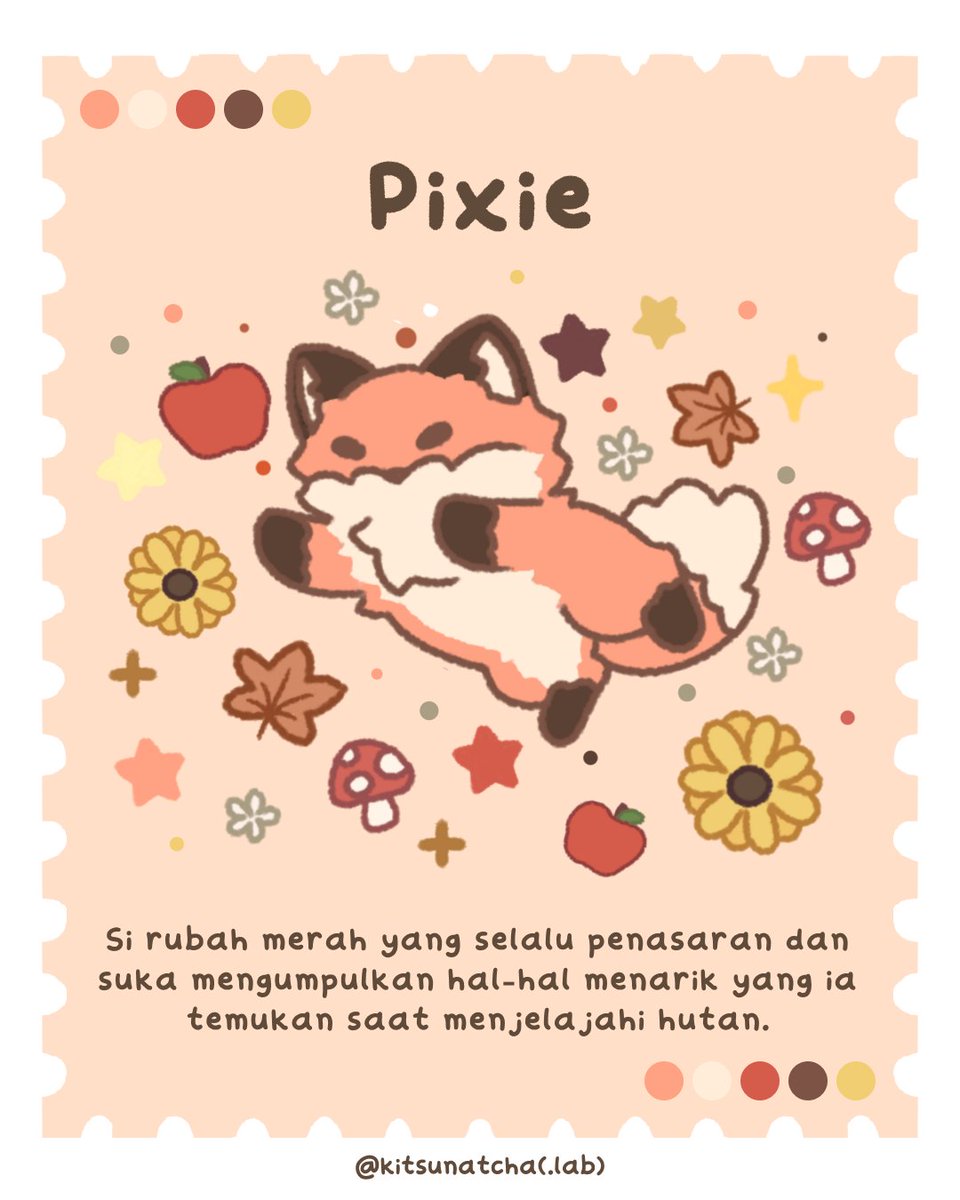 [H-5 STCKR ROOM #1]

Yuk kenalan sama rubah kesayangan kita, Pixie! 🍁🦊✨