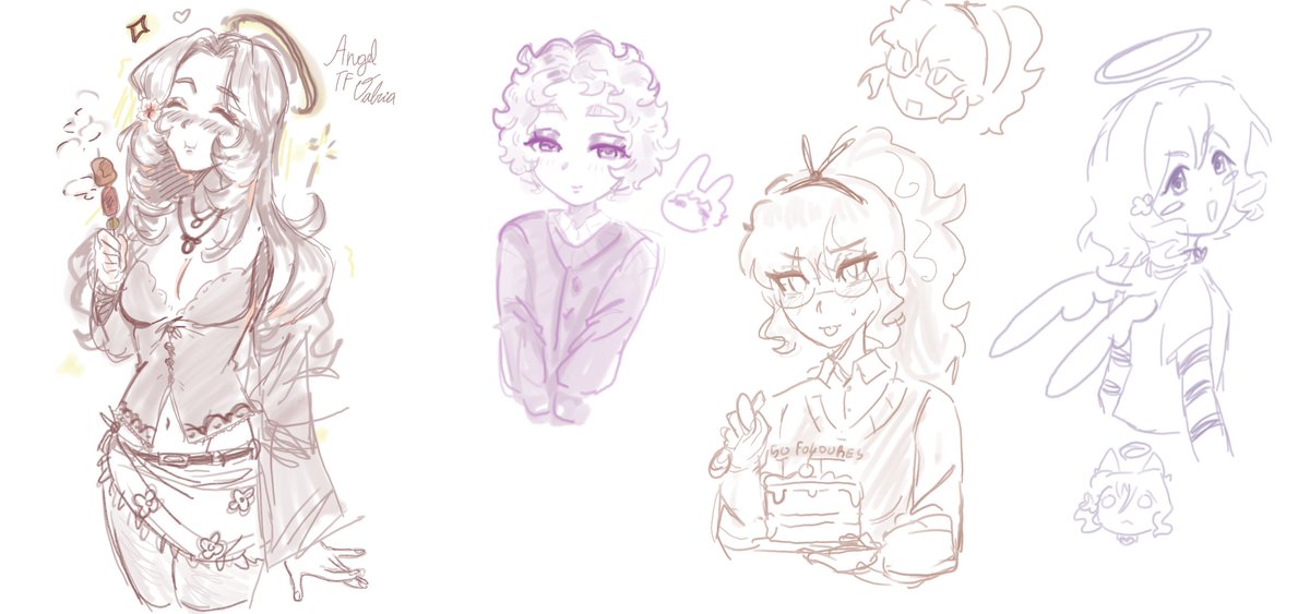 FalinLover_t's tweet image. I'm having a art block so I forced myself to doodle my PC + some oomfie's PCs 🫶 Sorry for not asking for permission! #DoLPC