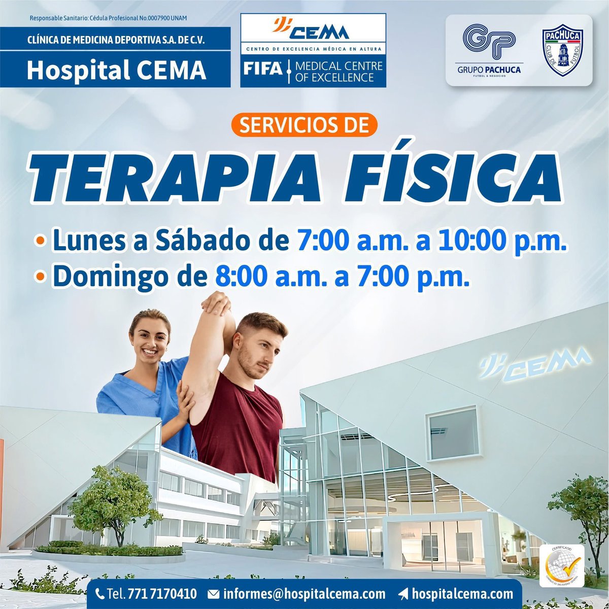 ¿Dolor muscular, lesiones o simplemente quieres moverte mejor?
Te ayudamos a recuperarte como un profesional.

📲 Llámanos y agenda tu cita 771 7170410.

#SaludIntegral #CuidadoMédico #HospitalCEMA #MuéveteSinDolor #TerapiaFísica
