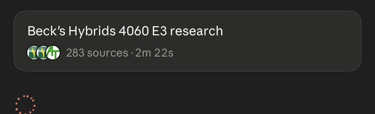 JacobFenley1's tweet photo. @trq212 On iOS - asked about soybean varieties and its burned through 30 minutes total in research with a simple request, burned through all my tokens on one account and working on another: https://t.co/GYD3QklbFk