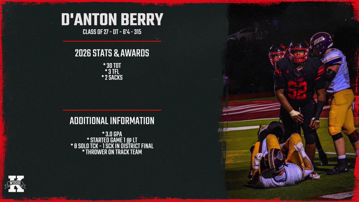 KirkwoodFB's tweet photo. Twitter: @DAntonBerry1 
Hudl: https://t.co/Yb4aCXQCnH https://t.co/D6anjCMeCG