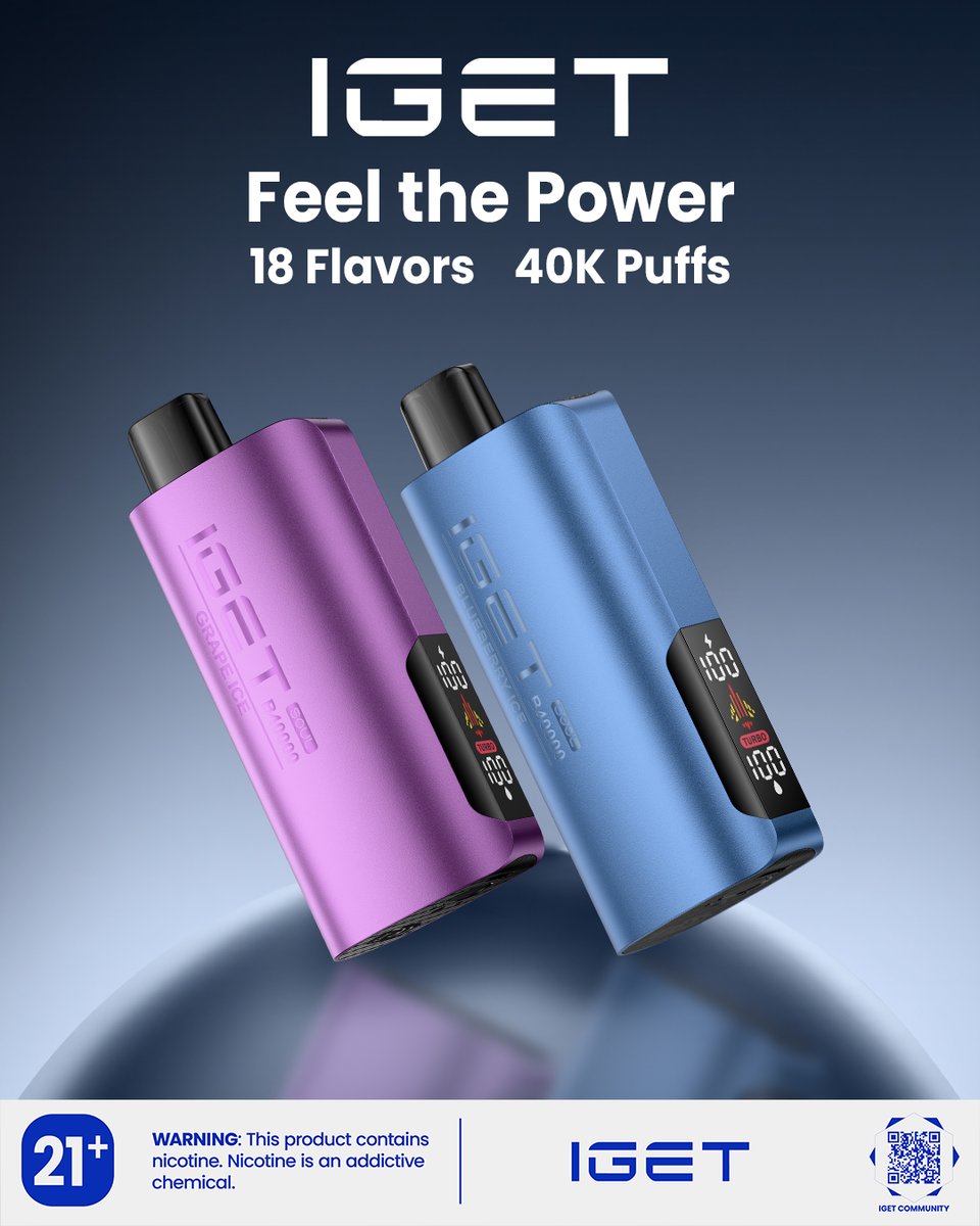 ✨ IGET SOUL B40000 — 40000 puffs of pure enjoyment, 18 amazing flavors to explore, crafted for endless smooth moments that fit right in your palm. 😌#IGET#igetvape#vapers #vaper #vapestagram #vapetricks #vapor #vapelyfe #ejuice