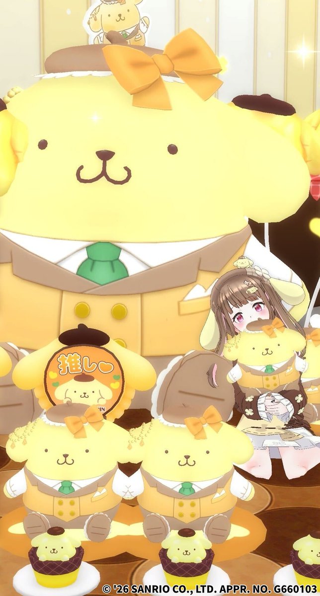 reality_totsu's tweet photo. 🍮 Happy birthday 🍮

今日はポムポムプリンのお誕生日です！おめでとう💛

ポムポムプリンの特技は…
・お昼寝 
・プリン体操
そして、誰とでもなかよくなれちゃうところ😊
とっても素敵ですよね🎵

みなさんもぜひ #REALITYポムポムプリンコラボ をつけて一緒にお祝いしましょう🎂✨ https://t.co/ckybfUKACp