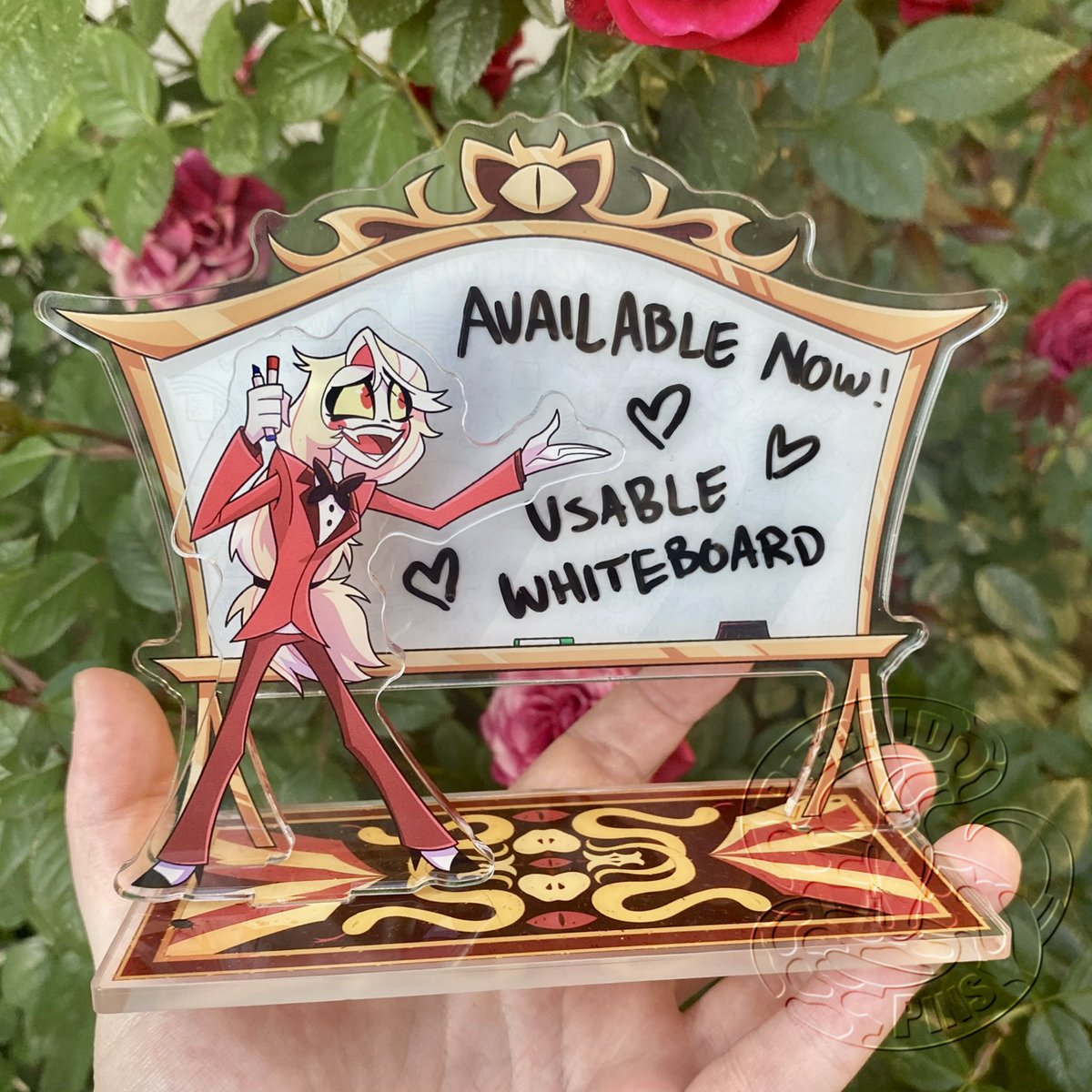 PiebaldPins's tweet image. Up in the shop! A follow up to my IMP one haha 

#hazbinhotel #charliemorningstar
