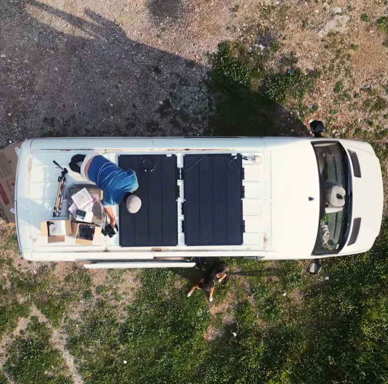 ecoworthy's tweet photo. ⚡Van “Karlson” solar upgrade
200W → 400W ☀️
Light, flexible, better airflow 🌬️
Easy install, cleaner look 🔧
Big performance boost 💪 https://t.co/v6rfx7UkrS