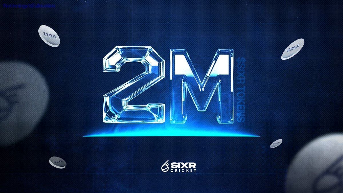 SIXR_cricket's tweet image. The First Innings campaign is entering its final overs.

A total of 2,000,000 $SIXR has been allocated for the Top 4,000 participants on the leaderboard. 🏏

Reward Breakdown:
1. Top 1–100: 5,000 $SIXR each
2. Top 101–500: 1,000 $SIXR each
3. Top 501–1,000: 450 $SIXR each
4. Top