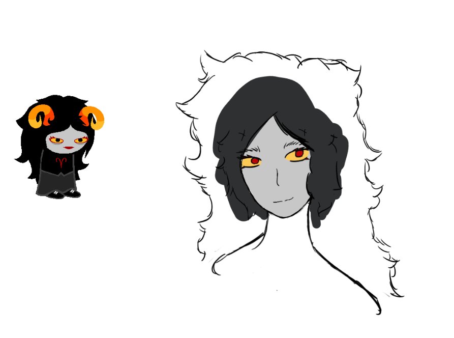 Gracias a los que vinieron hoy al Stream!!
Este es el resultado del avance que hicimos al dibujo de hoy de la Aradia Megido, yo creo que en unas 3 tandas de 5 streams más la terminamos xD!