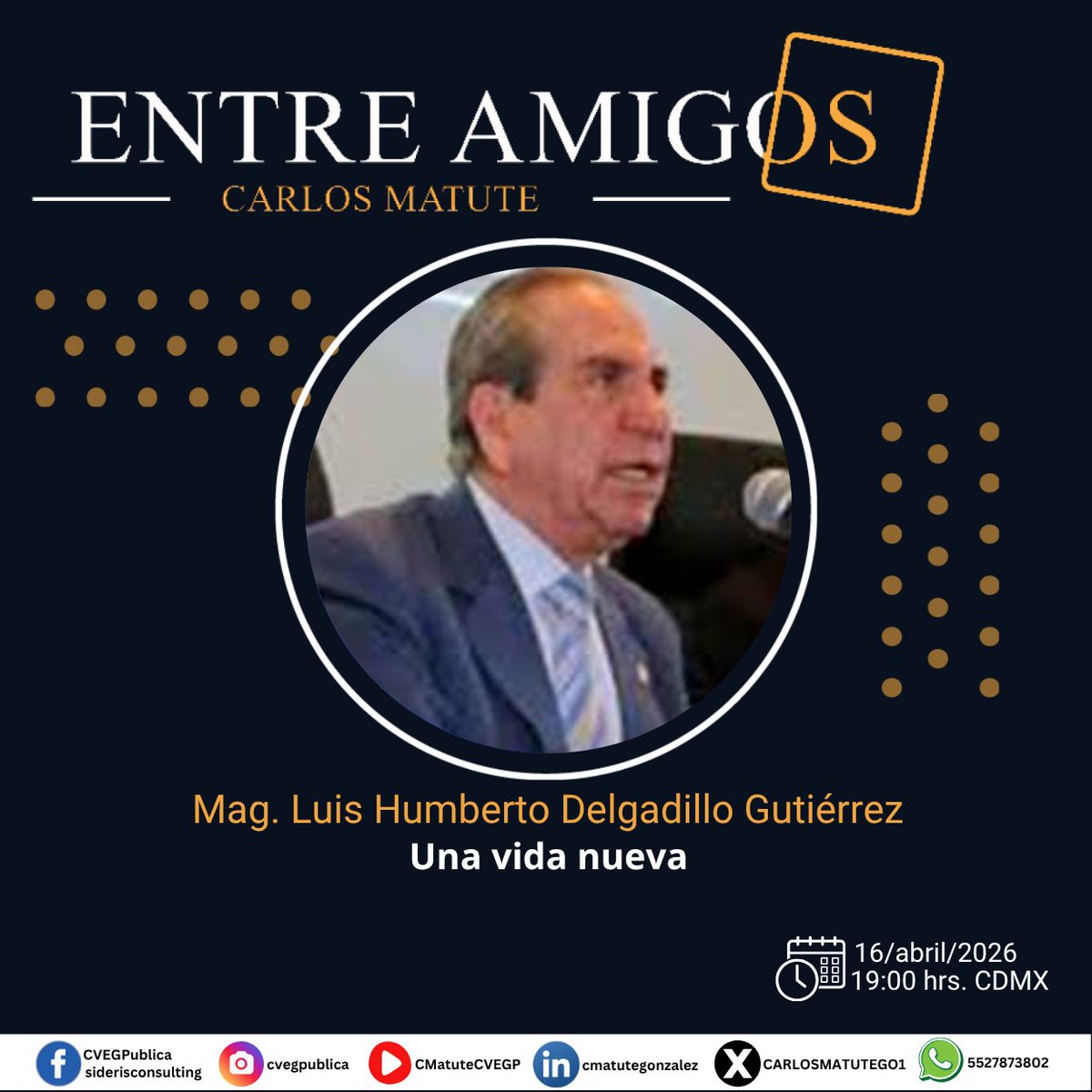 Los esperamos este jueves por las redes del Centro Virtual de Estudios de la Gestión Pública y de su servidor.