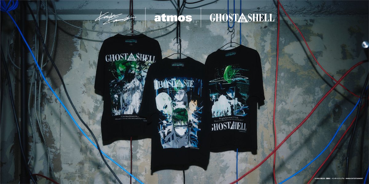 GHOST IN THE SHELL x Kosuke Kawamura x atmos T-shirt 『Reebok