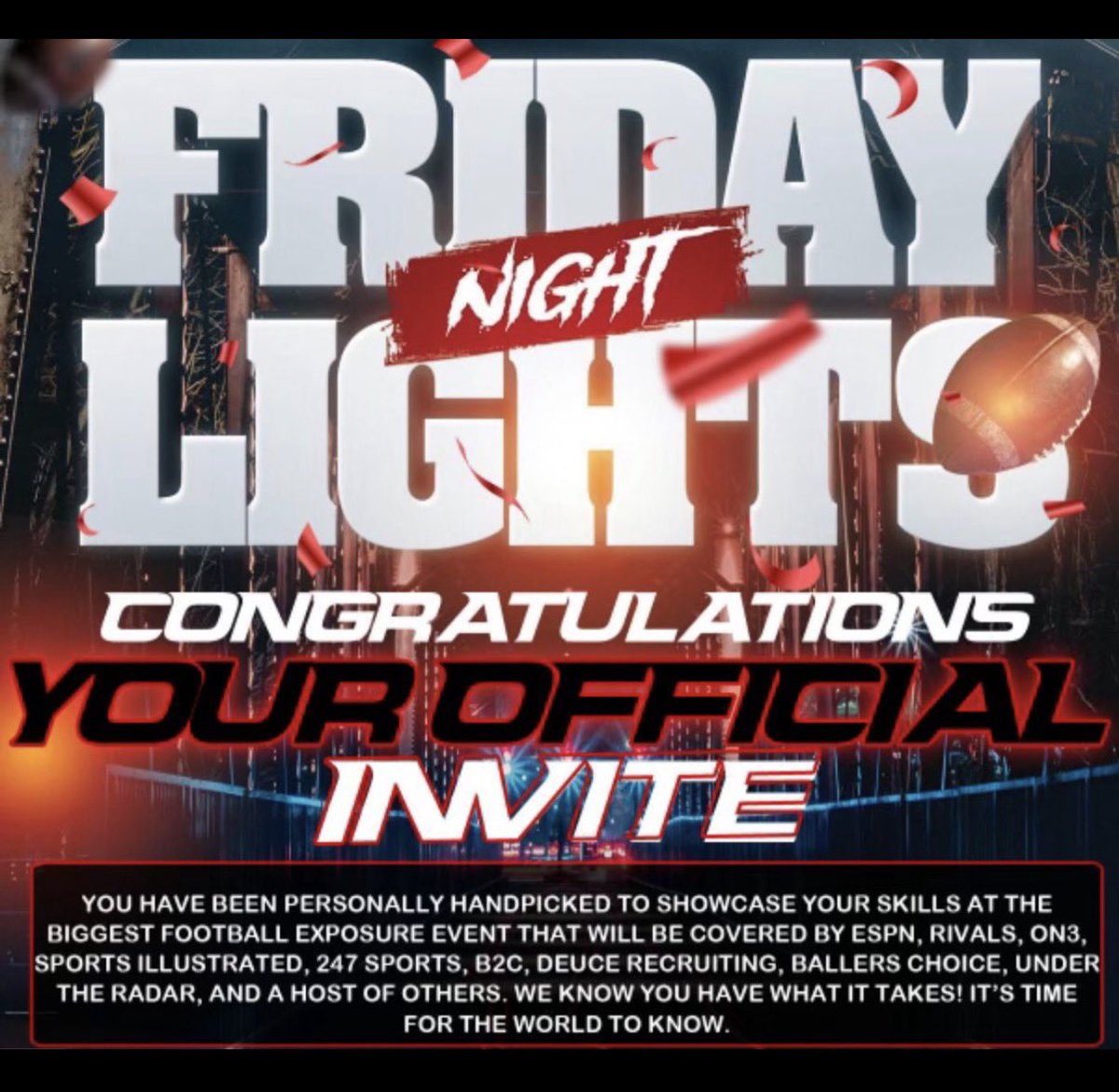 CollinPinkney1's tweet photo. Blessed to get invited to Friday night lights by @routeking_1 can't wait to come out and showcase my talents it's finna get real scary trust me do 💯@grindatlanta @On3 @247recruiting @Rivals @RivalsHS @ChadSimmons_ @TomLoy247
@adamgorney @LouatTheState @RBGatorFootball @CoachParks84