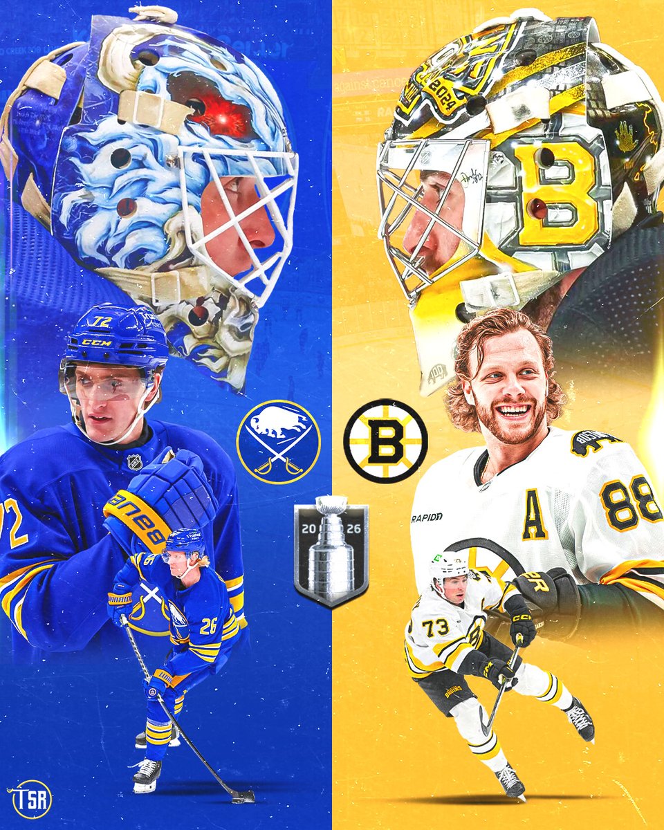 THE FIRST ROUND MATCHUP IS SET. 🚨

⚔️ SABRES VS BRUINS 🐻

FIRST MEETING IN THE PLAYOFFS BETWEEN THESE TWO TEAMS SINCE 2010. 🍿