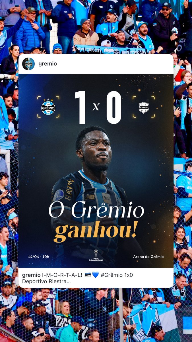 🙌🏼💙 <a href="/Gremio/">Grêmio FBPA</a>