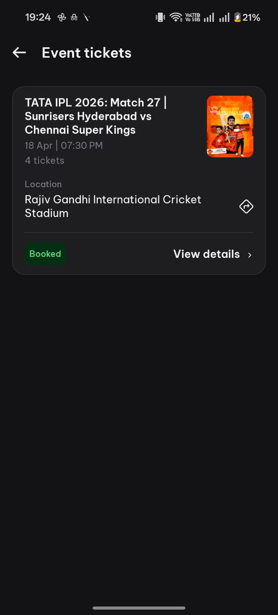 AceInvesto28397's tweet photo. SRH VS CSK
7 TICKETS AVILABLE ANY BODY WANTS https://t.co/ckCMBxF7uZ