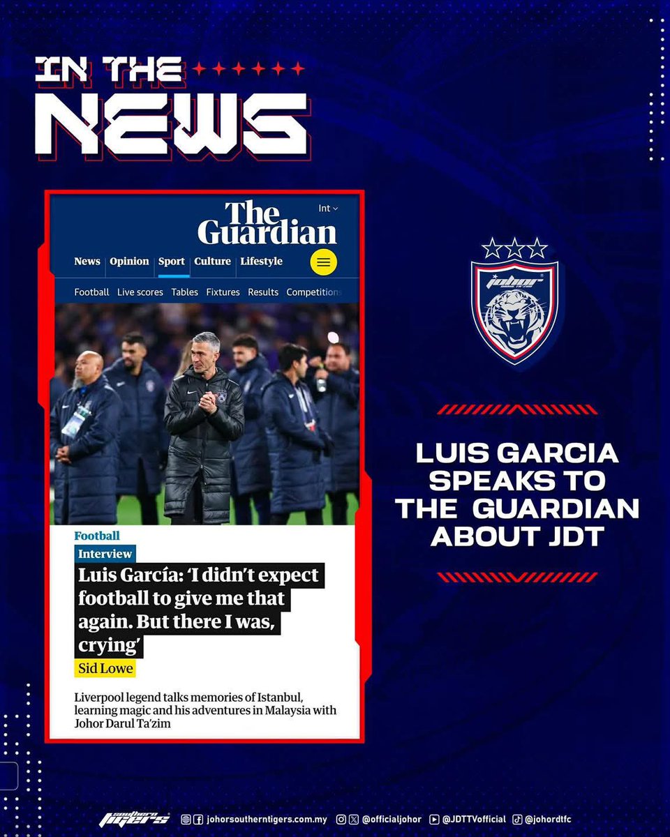 LUIS GARCIA: ‘SAYA TIDAK SANGKA BOLA SEPAK AKAN MEMBERI SAYA PERASAAN ITU SEKALI LAGI. TETAPI ITULAH YANG TERJADI, SAYA MENANGIS’

(Terjemahan artikel The Guardian, media sukan antarabangsa)

Legenda Liverpool berkongsi kenangan di Istanbul, belajar aksi silap mata dan