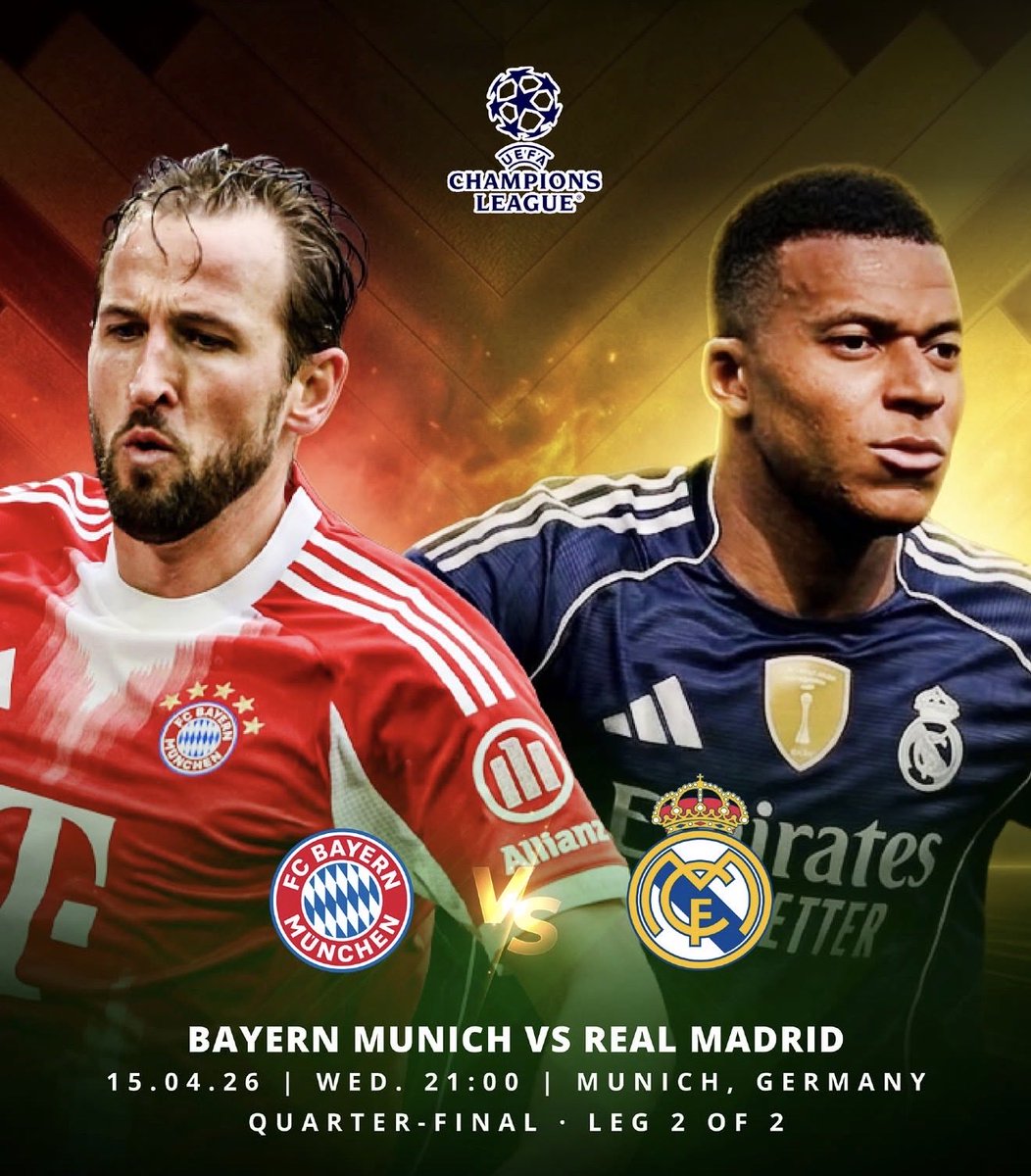 The NIGHT CONTINUES!!!

Drop your predictions and win.
Picking 5 lucky winners ‘RANDOMLY’,
MUST  follow the rules:
Like!!
Retweet!!
Follow!!
Prediction ends 30mins before the game.
#giveaway #GiveawayAlert #PredictAndWin <a href="/ChampionsLeague/">UEFA Champions League</a> <a href="/FCBayernEN/">FC Bayern</a> <a href="/realmadrid/">Real Madrid C.F.</a>