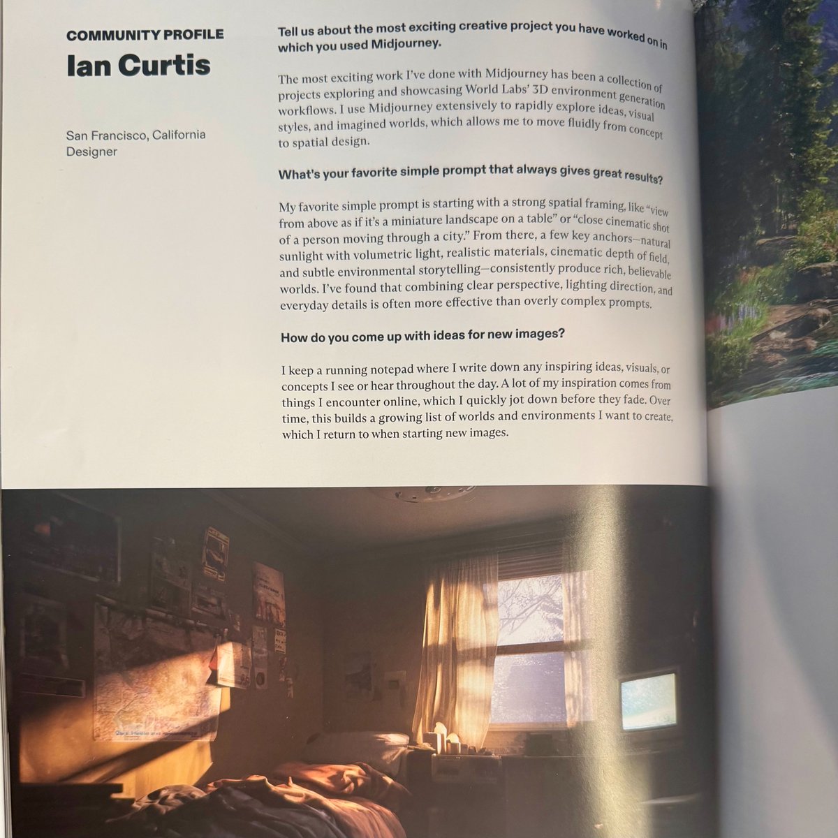 XRarchitect's tweet image. Pumped to be featured in the latest Midjourney Issue 36

I’ve been using it as an iteration system to explore inputs for persistent 3D creation with World Labs across the web and mixed reality. Excited about where this is all heading 🌎