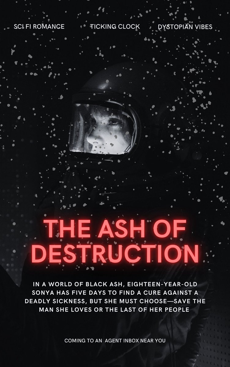 RebeccaTElley's tweet image. ROMEO AND JULIET X WATCH ME

What would you risk to save the one you love? 

💘 High stakes sci fi romance
⌛️Five days to save humanity
🌧️ Dark world of black ash
🕐 2085 setting

"Reminds me of Divergent, if Tris had a spine," reader comment. 

#posterpit #SF #YA #W