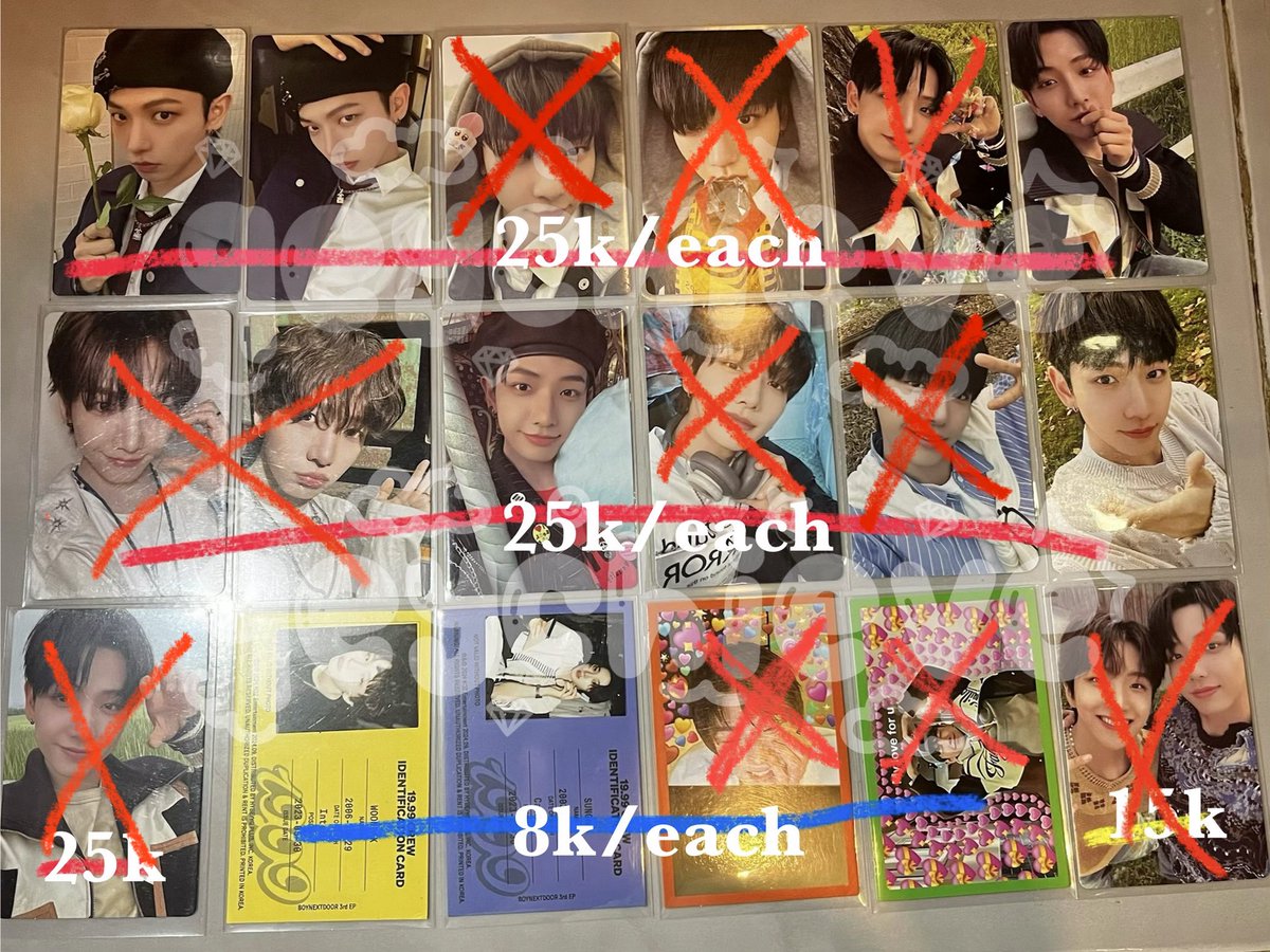 [UPDATE]

— wts aab BOYNEXTDOOR

★ Makassar
★ 🍊 Only [gratong]
★ INCLUDE ALL 

🏷️ lfb photocard pc bonedo bnd myungjae jaehyun sungho woonhak who why how 19.99 ina