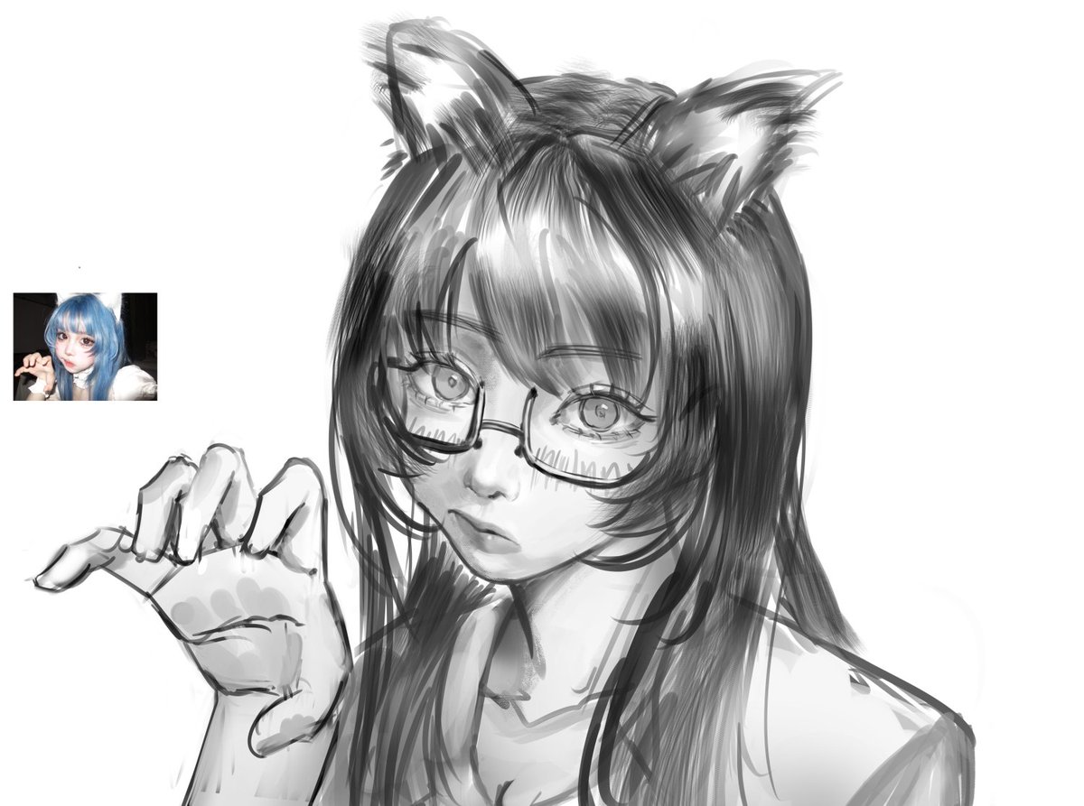 hiiasd1's tweet photo. #イラスト好きさんと繋がりたい #illustration #羽川翼 #物語シリーズ https://t.co/H6kHCc5mmV