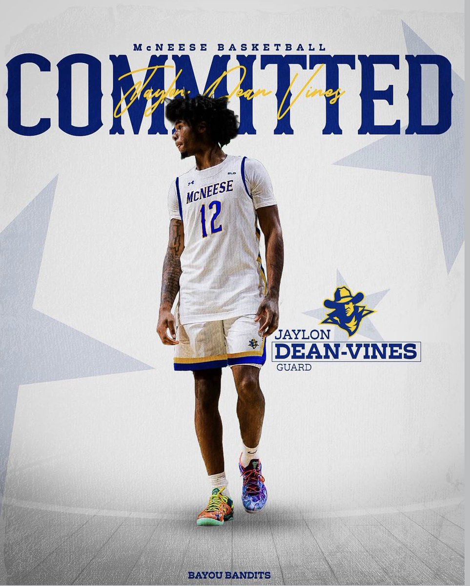 ClayMilnes's tweet photo. Excited to announce alongside our client Jaylon Dean-Vines (@j12lon) that he will be heading to @McNeeseMBB next season. https://t.co/OfDKr38Ffn